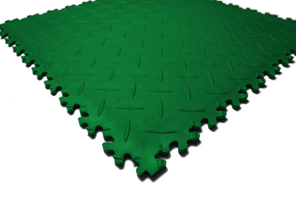 Плитка ПВХ Standart Diamond, 7 мм, 500*500, зелёный