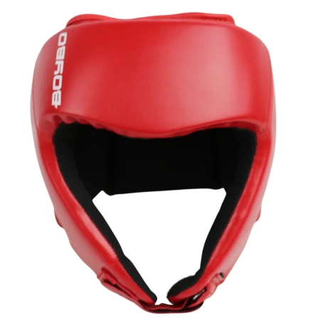 Шлем боксерский BoyBo TITAN IB-24 (одобрены ФРБ), красный – фото