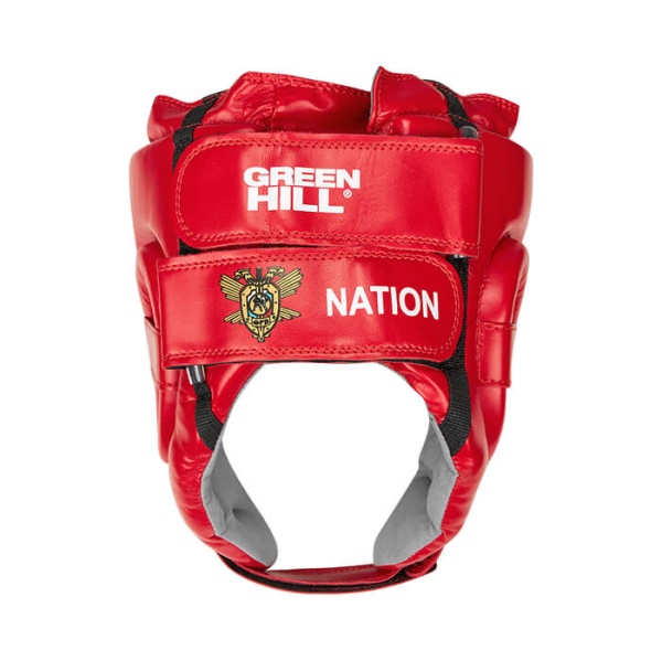 Шлем для рукопашного боя Green Hill NATION HGN-10554, одобренный OFRB, для соревнований, красный – фото