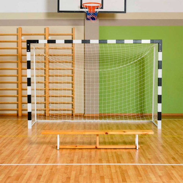 Ворота для мини-футбола, гандбола, с разметкой, без сетки, профиль 80х80 мм – фото