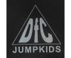 Детский батут с сеткой DFC JUMP KIDS 55", красный с желто-синими стойками – фото