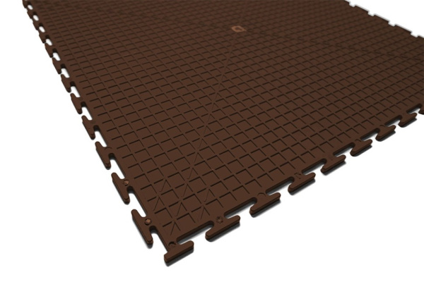 Плитка ПВХ Standart Terra, 500*500, коричневый – фото