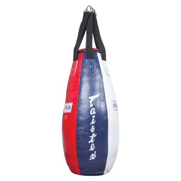 Боксерская груша Fairtex HB4 TEAR DROP BAG, 90 см, 35 кг, натуральная кожа, для тайского бокса – фото