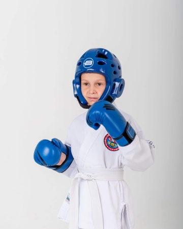 Шлем для тхэквандо BoyBo Premium BHT44, синий – фото