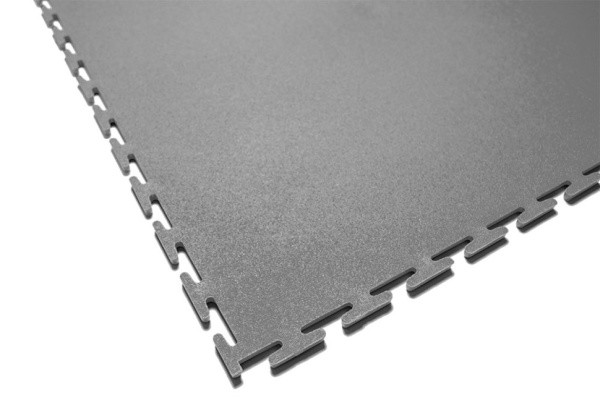 Плитка ПВХ Standart Flat, 5 мм, 500*500, серый