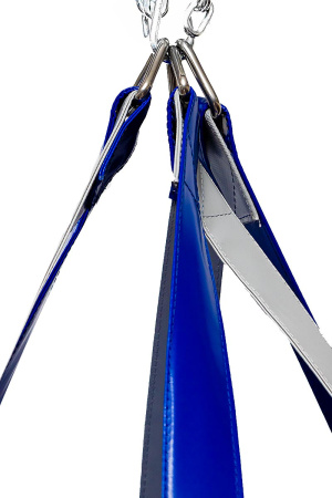 Боксерский мешок SportPanda 220 см, диаметр 45 см, вес 100 кг, серый / синий