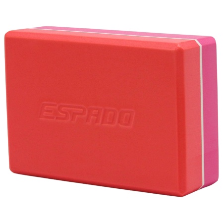 Блок для йоги ESPADO ES2722, розово-красный – фото