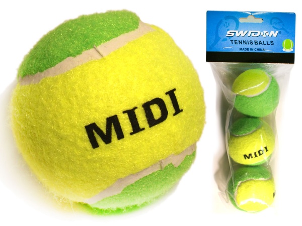Мяч для большого тенниса midi-3, 3 шт. – фото