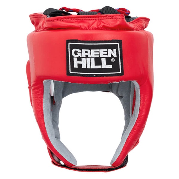 Шлем боксерский Green Hill TRAINING, для соревнований, красный – фото