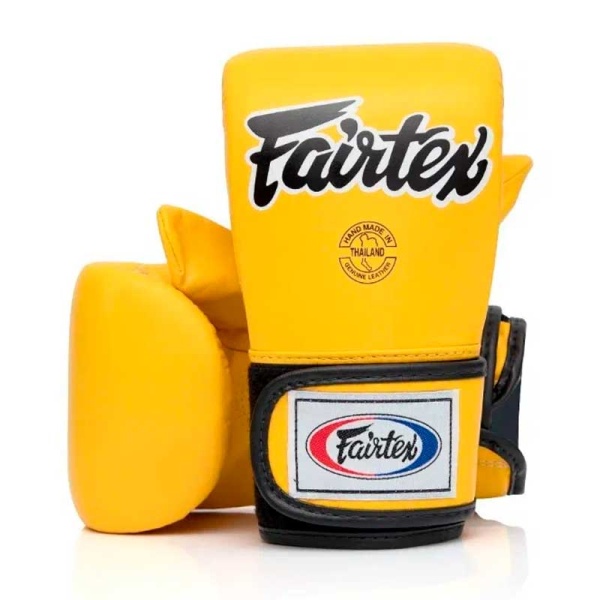 Снарядные перчатки Fairtex TGT7 Universal Bag Gloves, жёлтый – фото