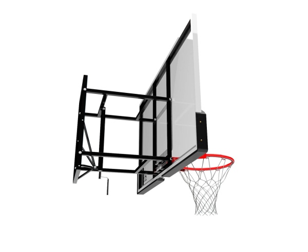 Баскетбольный щит с кольцом DFC BOARD72G, 72", стекло закаленное – фото