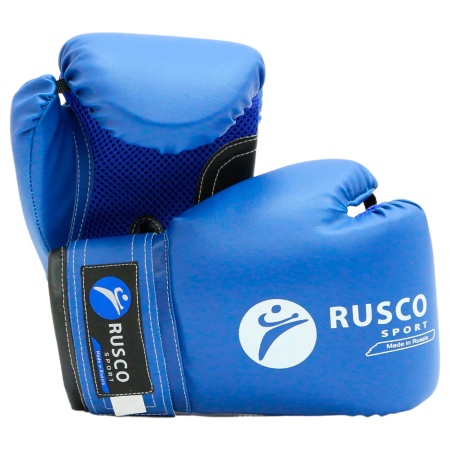 Боксерские перчатки Rusco Sport, тренировочные, синий – фото