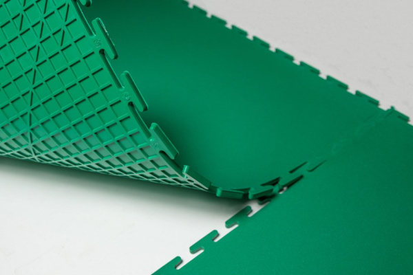 Плитка ПВХ Standart Flat, 5 мм, 500*500, зелёный