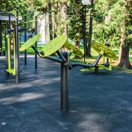 Уличный тренажер для мышц плечевого пояса (большие тарелки) Smart-1002 – фото