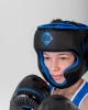 Шлем боксерский BoyBo Атака BH80, тренировочный, чёрно-синий – фото