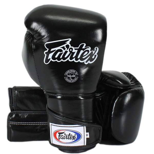 Боксерские перчатки Fairtex BGV6 Angular Sparring Gloves, тренировочные, чёрный – фото