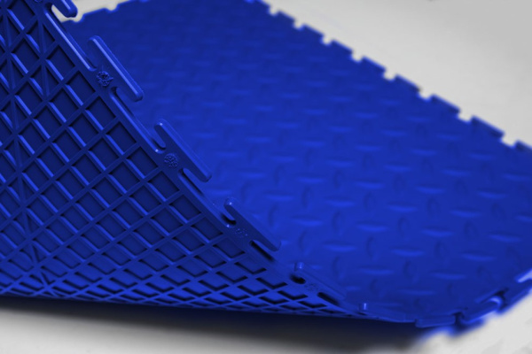 Плитка ПВХ Standart Grain, 4 мм, 500*500, синий