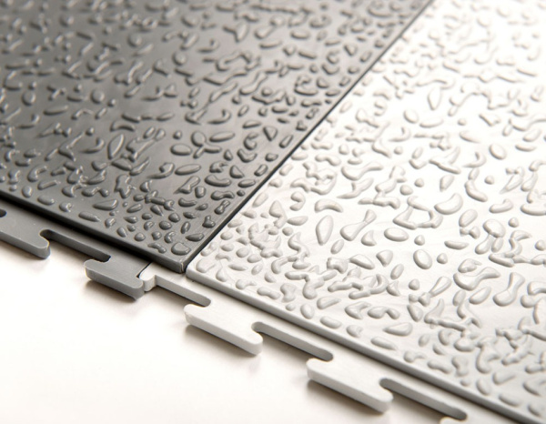 Плитка ПВХ Standart Text, 6 мм, 500*500, серый