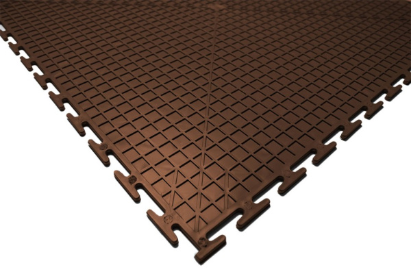 Плитка ПВХ Standart Grain,4 мм, 500*500, коричневый