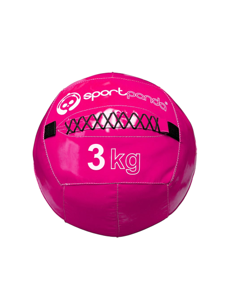 Медбол / медицинбол SportPanda, 3 кг, розовый