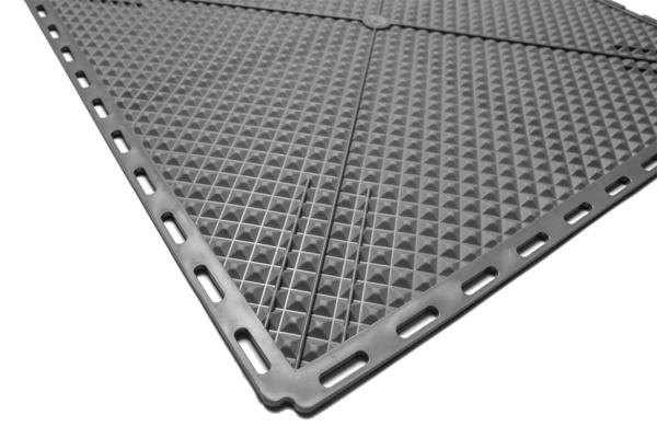 Плитка ПВХ Standart Fix, 6 мм, 500*500, серый