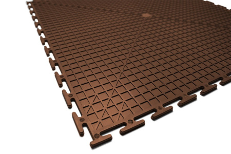 Плитка ПВХ Standart, 9 мм, 500*500, коричневый