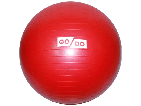 Мяч для фитнеса / фитбол GO DO FB-55, 55 см, красный – фото