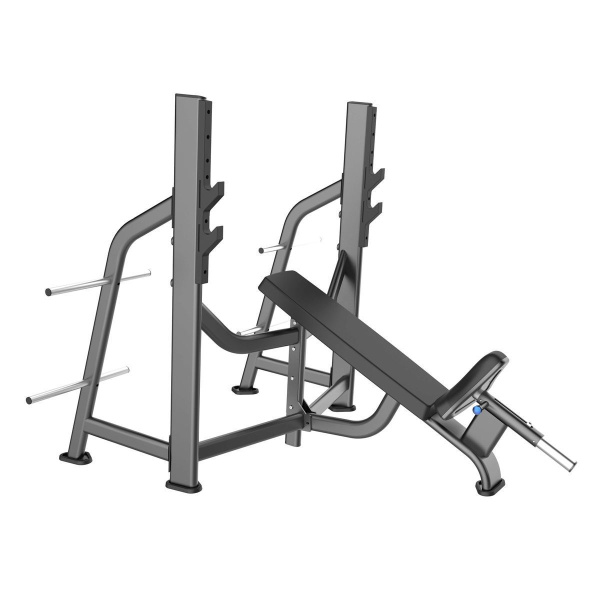 Скамья-стойка для жима под углом вверх E-7042 (Olympic Bench Incline) – фото