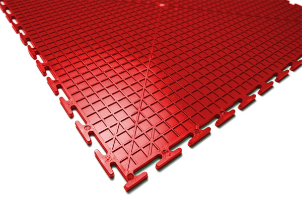 Плитка ПВХ Standart Flat, 5 мм, 500*500, красный