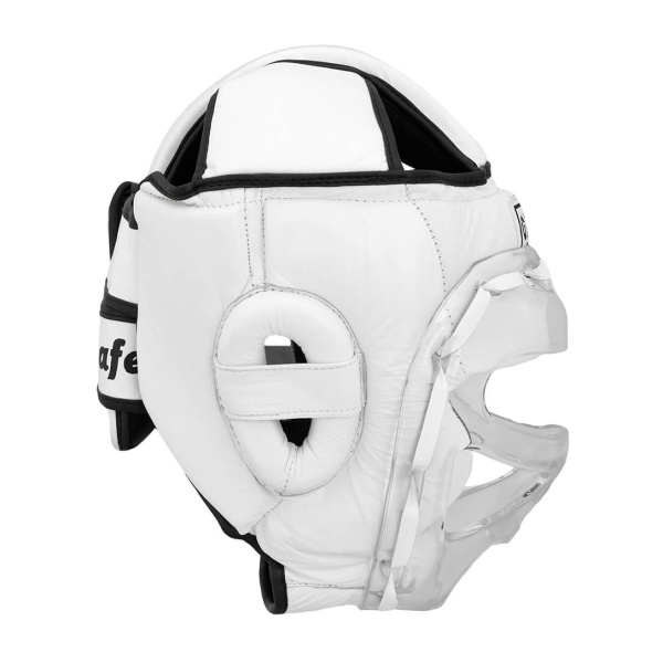 Шлем для карате Green Hill SAFE, с бампером, тренировочный, белый – фото