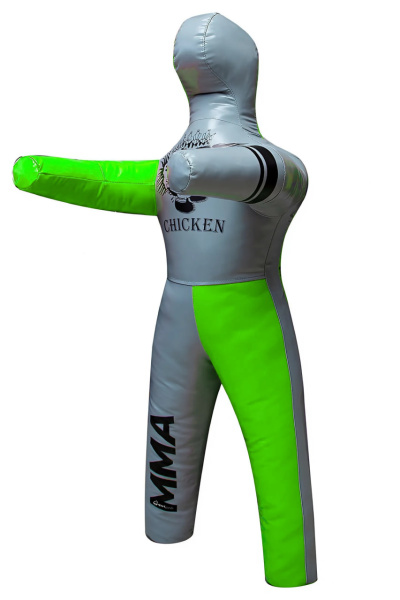 Манекен для борьбы SportPanda 120 см, 10-18 кг, двуногий, салатовый