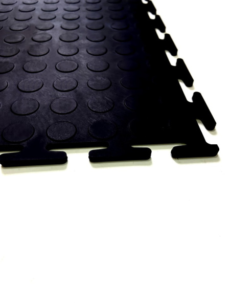 Плитка ПВХ Mini Prom, 5 мм, 250*250, черный