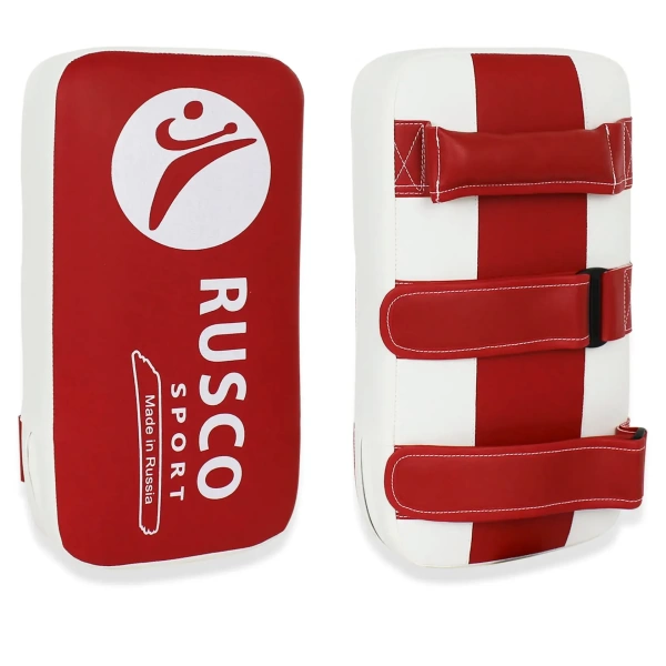 Макивара Rusco Sport 40 x 20 см, две ручки, бело-красная – фото