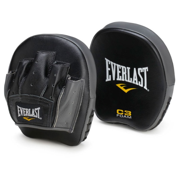 Лапы боксерские Everlast Precision, прямые – фото