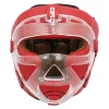 Шлем для карате BoyBo Flexy BP2006, с пластиковым забралом, красный – фото