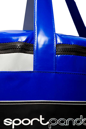 Боксерский мешок SportPanda 220 см, диаметр 45 см, вес 100 кг, серый / синий