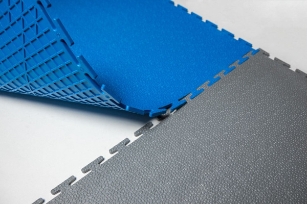 Плитка ПВХ Standart Terra, 500*500, синий – фото