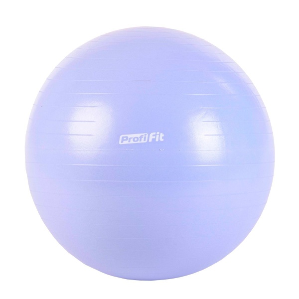 Гимнастический мяч / фитбол, 65 см, «антивзрыв», голубой – фото