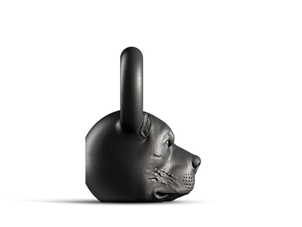 Гиря дизайнерская IRON HEAD «Питбуль», 16 кг, чугун – фото
