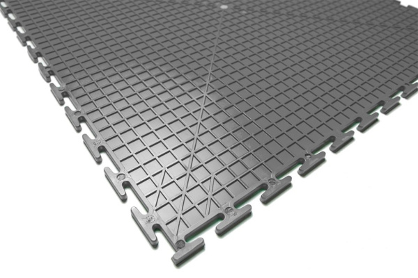 Плитка ПВХ Standart Flat, 5 мм, 500*500, серый