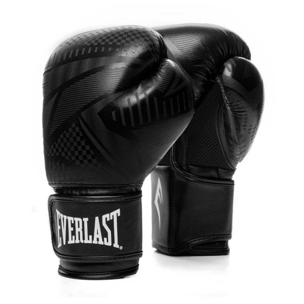 Боксерские перчатки Everlast Spark, тренировочные, чёрный – фото