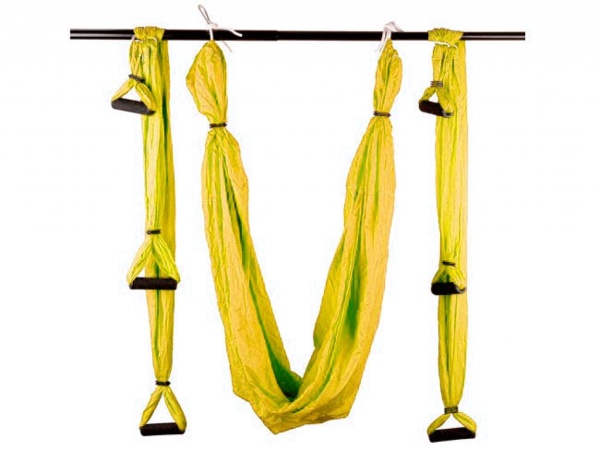 Гамак для йоги, жёлтый – фото