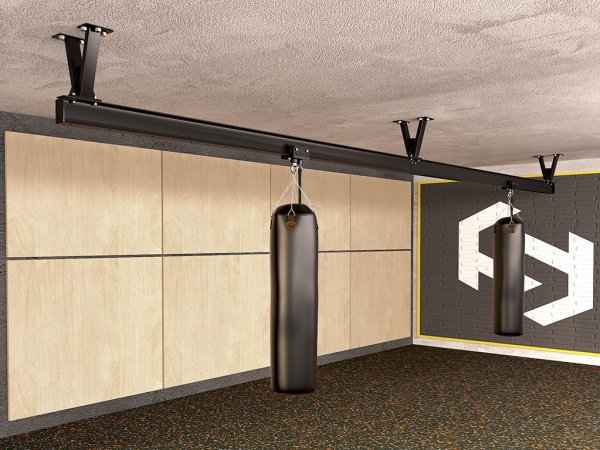 Комплект монорельса для  боксерских мешков (6 метров), с кронштейнами 300 мм – фото
