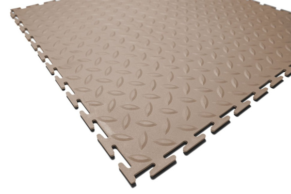 Плитка ПВХ Standart Grain, 4 мм, 500*500, бежевый