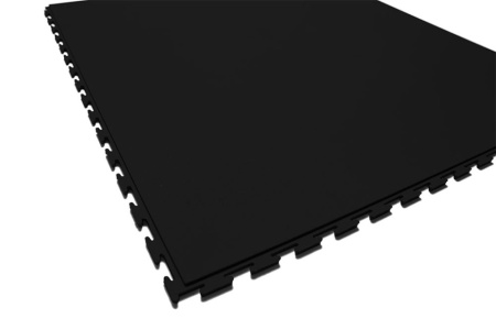 Плитка ПВХ Standart Profi, 6,5 мм, 500*500, чёрный