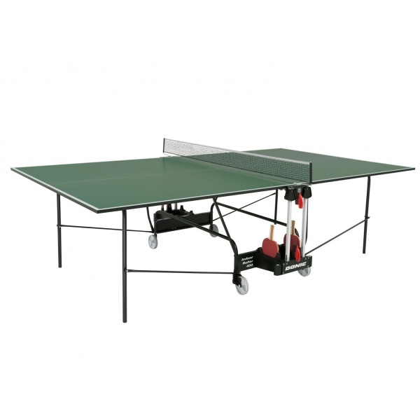 Теннисный стол DONIC INDOOR ROLLER 400, складной, зелёный – фото