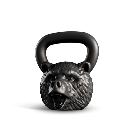 Гиря дизайнерская IRON HEAD «Медведь», 16 кг, чугун – фото