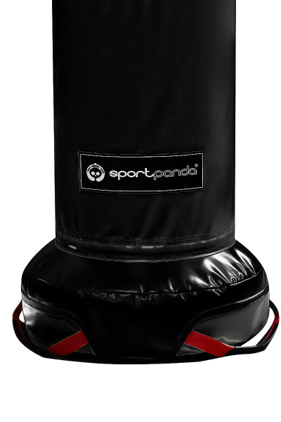 Напольный боксерский мешок SportPanda, ПВХ, 200 см, диаметр 35 см, 54 кг, чёрный
