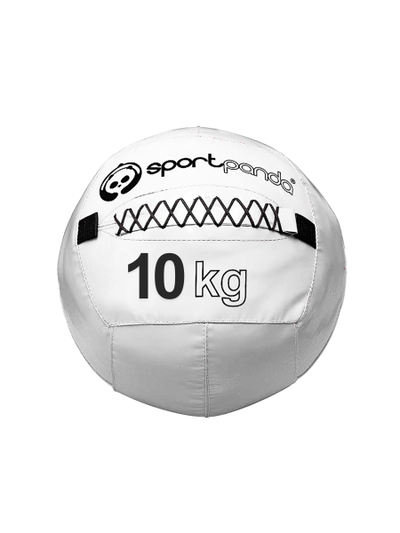 Медбол / медицинбол SportPanda, 10 кг, белый