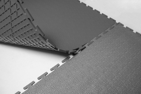 Плитка ПВХ Standart Terra, 500*500, серый – фото